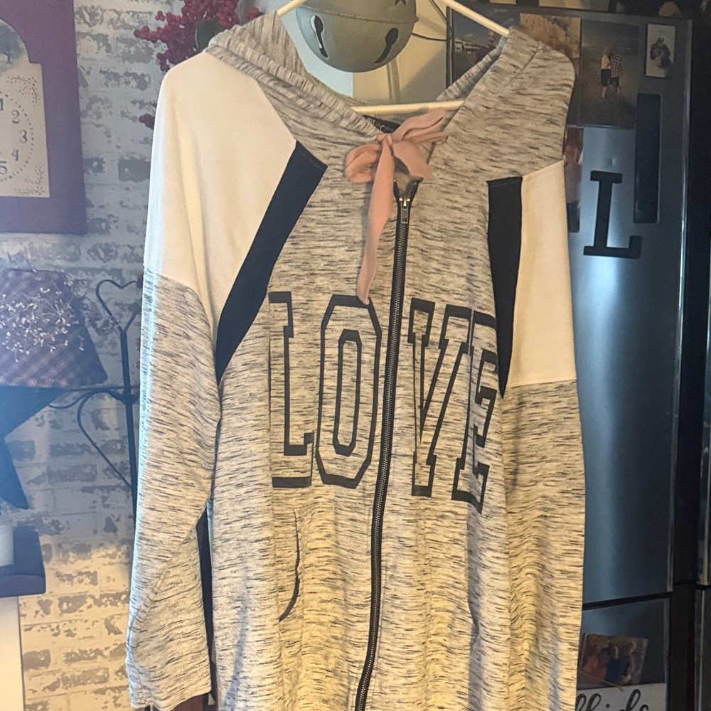 Miss Chievous Pink and Gray Hoodie